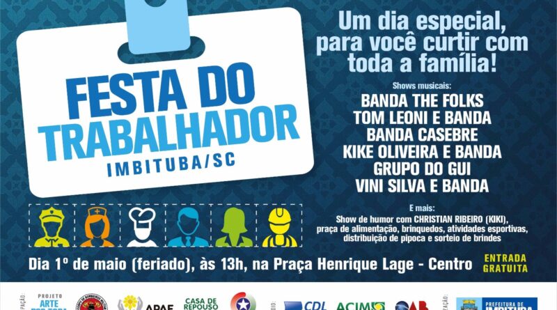 Evento será realizado no feriado, na Praça Henrique Lage e terá atrações para toda família